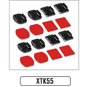SCHIETEN Platte Gebogen Sticker Oppervlak Accessoires voor GoPro Hero 6 5 7 Xiaomi Yi 4 k Sjcam Eken H9 actie Camera Accessoires