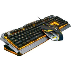Alloyseed Usb Bedrade Gaming Toetsenbord Muis Gamer Profesional Set Led Gaming Muis Toetsenbord Set Bedrade 4000 Dpi Gamer Toetsenbord Set