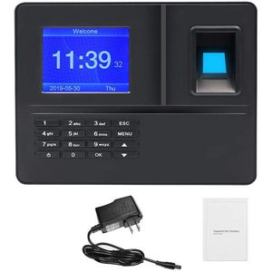 Us Plug,H6 Aanwezigheid Machine Intelligente Biologische Vingerafdruk Wachtwoord Aanwezigheid Machine Werknemer Sign-In Recorder