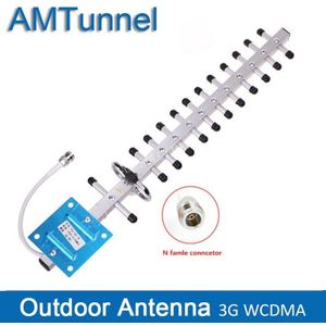 Yagi Antenne 3G Wcdma 18dbi Outdoor Antenne 3G Booster Antenne Met N-Female Voor Mobiele Signaal Repeater cellphone Booster