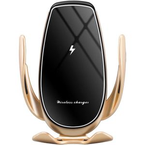 10W Qi Auto Draadloze Oplader Auto Telefoon Houder Smart Sensor Snelle Lading Automatische Spannen Wireless Car Charger Voor Iphone samsung