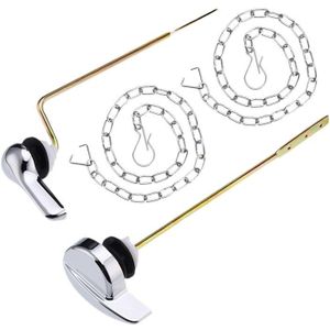 2 Packs Chroom Side Mount Wc Tank Flush Deurkruk Vervanging Voor Meest Side Mount Toiletten