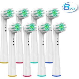 8Pcs Gevoelige Gum Care Tandenborstel Heads Voor Oral B Opzetborstel Zachte Haren, vitaliteit Dual Schoon Cross Actie Borstelkop