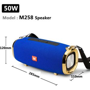 50W Draadloze Bluetooth Speaker Kolom Subwoofer 3D Stereo Portable Music Center Subwoofer Boombox, 4000Mah Batterij Fm Aux Tf