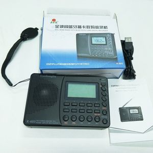 K-603 Volledige Band Radio Bluetooth Fm Am Sw Draagbare Pocket Radio MP3 Digitale Rec Recorder Ondersteuning Micro Sd Tf Card sleep Timer