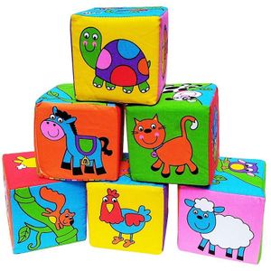 Magic Eva Doek Baby Vroege Onderwijs Boeken Baby Mobiele Cube Puzzel Blok Speelgoed Pluche Muur Stuff Rammelaar Voor Pasgeboren 0-12 Maanden
