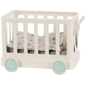 18Cm Metalen Baby Bed Met Beddengoed Producten Kinderen Familie Speelgoed Kamer Meubels Bjd12 Punten/Ob11