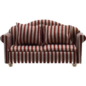 1:12 Schaal Poppenhuis Meubels Mini Sofa Love Seat Set Poppenhuisminiaturen Meubelen Decoratie Poppenhuis Asseccories Decor