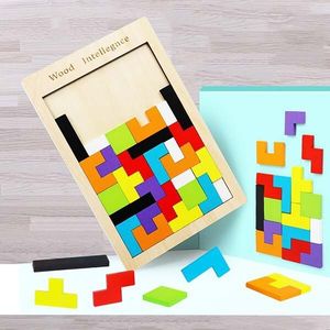 Blokken Speelgoed Educatief Houten Speelgoed Voor Kinderen 3D Puzzels Oefening Kinderen Intelligentie Speelgoed Spel Hout Materialen