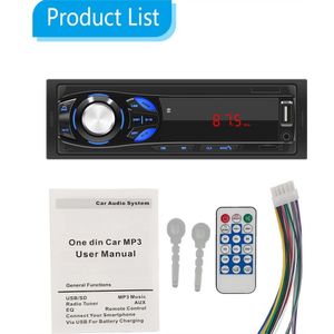 Bluetooth Autoradio Autoradio Radio Fm Aux Ingang Ontvanger Sd Usb 12V In-Dash 1 Din Auto MP3 multimedia Speler