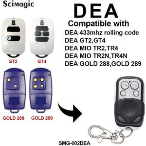 Dea GT2, GT4, Mio TR2, TR4/Mio TR2N, TR4N/Goud 288, dea Goud 289 Garagedeur Afstandsbediening 433.92Mhz Rolling Code Zender