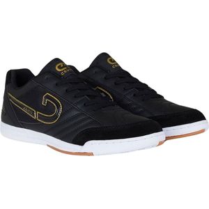 Cruyff - Libra - Zaalvoetbalschoenen - Zwart Goud - Suède en Technisch Leer