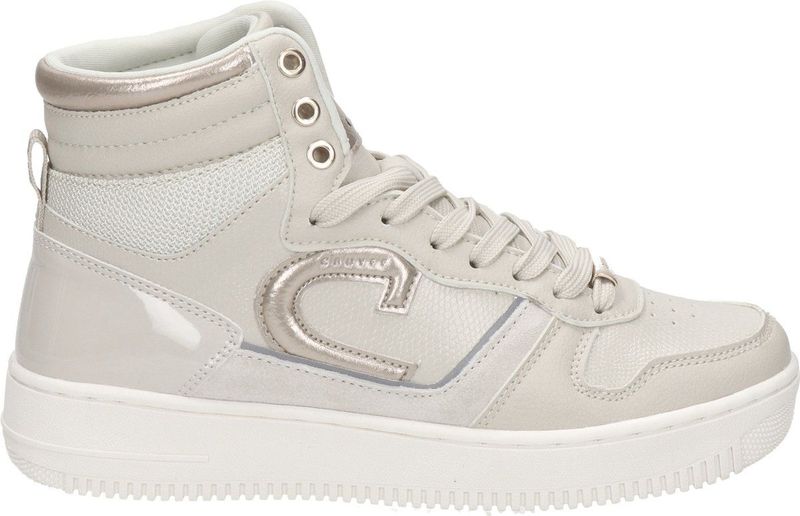 Cruyff - Campo High Lux - Veterboots - Beige - Synthetisch Bovenwerk