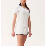 Robey - Women Court V-Neck Polo - Racket White - Katoen