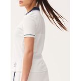 Robey - Women Court V-Neck Polo - Racket White - Katoen