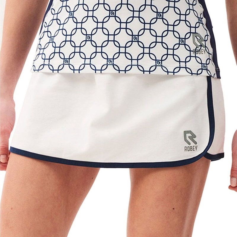 Robey - Deuce Wrap Skirt - Tennisrok - Racket White - Katoen Stretch