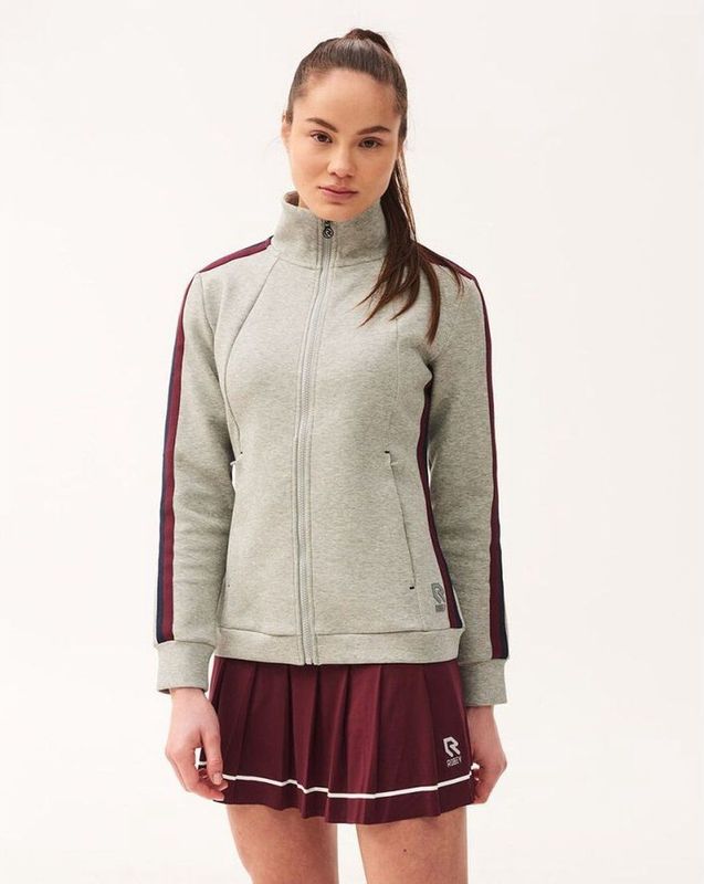 Robey - Tennis Tweener Full Zip Jacket - Heather Grey - Tennisvest