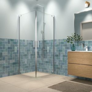 Sealskin - Inc. Douchecabine - Mat Zilver - 90x90x200 cm