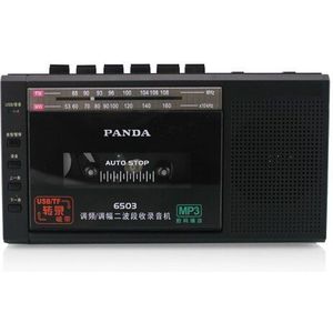 Panda 6503 Radio USB/TF Transcriptie Tape Recorder, Tape Tf-kaart Transcriptie functie Recorder