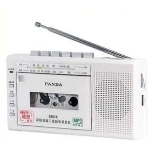 Panda 6503 Radio USB/TF Transcriptie Tape Recorder, Tape Tf-kaart Transcriptie functie Recorder