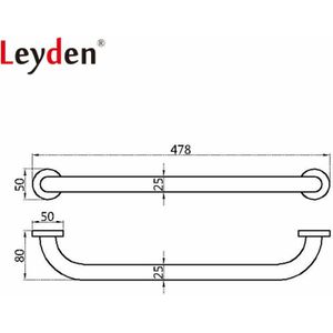 Leyden 30-50 cm Olie Gewreven Brons Grab Bar Veiligheid Handvat Muurbevestiging Koper Leuning Bar voor Badkamer Handvat badkamer Accessoires
