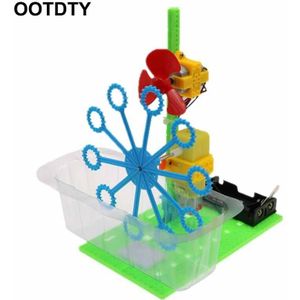Automatische Bubble Maker Blower Machine Speelgoed Kinderen Assembleren Puzzel Baden Speelgoed Outdoor Activiteit Kinderen Vroeg Educatief