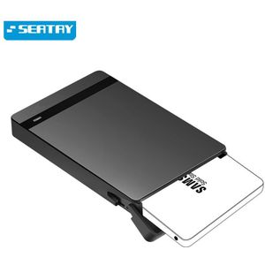 Sata2 om USB3.0 Tool-gratis SCHROEFLOOS 2.5 ""externe HDD/SSD case/behuizing SATA III UASP HD harde schijf voor Laptop/Mac/desktop