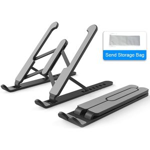Draagbare Verstelbare Laptop Houder Opvouwbare Notebook Stand Houder Lifting Cooling Beugel Non-Slip Pad Voor Laptop Onder 15.6 Inch