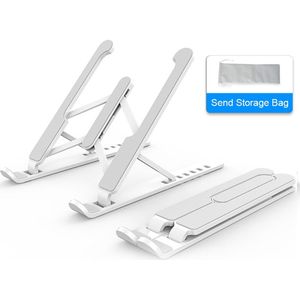 Draagbare Verstelbare Laptop Houder Opvouwbare Notebook Stand Houder Lifting Cooling Beugel Non-Slip Pad Voor Laptop Onder 15.6 Inch