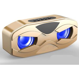 M8 Cool Robot Bluetooth Speaker Led Rhythm Flash Draadloze Luidspreker Fm Radio Wekker Tf Card Ondersteuning Subwoofer