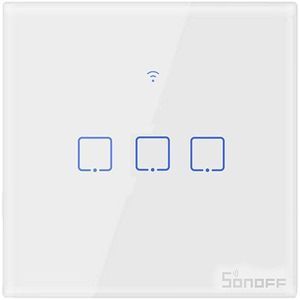 Sonoff Tx/T2 Eu/Uk 1/2/3 Gang Licht Led Wandschakelaar Touch/Wifi/433mhz Rf Afstandsbediening/Voice Control Smart Panel Voor Google Home Alexa