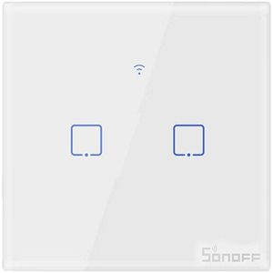 Sonoff Tx/T2 Eu/Uk 1/2/3 Gang Licht Led Wandschakelaar Touch/Wifi/433mhz Rf Afstandsbediening/Voice Control Smart Panel Voor Google Home Alexa