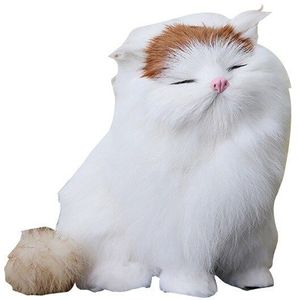 Gesimuleerde Vet Kat Stuff Toy Handwerk Fotografie Props Home Auto Decor
