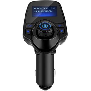 Auto Mp3 Speler Draadloze Bluetooth Handsfree Car Kit Fm-zender A2DP 5 V 2.1A USB Lader LCD Display voor iPhone samsung T11