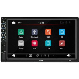 Upgrade 7 In HD Touch Screen Bluetooth Autoradio MP5 Speler FM Ondersteuning voor Android iPhone Interconnectie