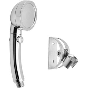 Handheld Douchekop Hoge Druk Chrome 3 Spary Instelling Met On/Off Pauze Schakelaar Waterbesparende Verstelbare Luxe Spa afneembare