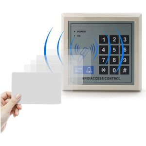 125Khz 13.56Mhz Rfid Toetsenbord Deur Access Control System Kit Ic Id Kaartlezer Proximity Entry Deurvergrendeling + 5Pcs Smart Card Key Fob