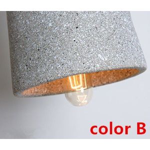 Nordic Industriële Led Cement Hanglamp Moderne Concret Houten Opknoping Lamp Armatuur Armatuur Keuken Eetkamer Verlichting E27