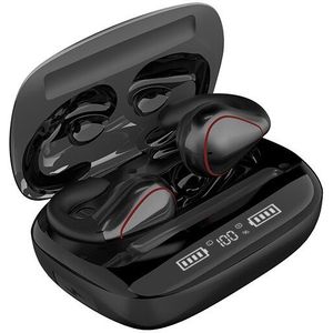 Tws Bluetooth Oortelefoon Beengeleiding Met Microfoon 9D Stereo Oordopjes Draadloze Hoofdtelefoon 1200Mah Opladen Doos Sport Headsets