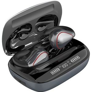 Tws Bluetooth Oortelefoon Beengeleiding Met Microfoon 9D Stereo Oordopjes Draadloze Hoofdtelefoon 1200Mah Opladen Doos Sport Headsets