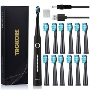 Sonic Elektrische Tandenborstel Usb Oplaadbare 5 Modi Smart Ultra Sonic Tandenborstels Reizen Oral Care Borstel Tanden Heads