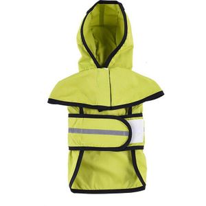 Hond Regenjas Kleding Waterdicht Regen Jas Jumpsuit Voor Pet Grote Honden Puppy Groene kleur 2XL/3XL