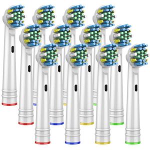 16Pcs opzetborstels voor Oral B elektrische tandenborstel voordat power/Pro gezondheid/Triumph/3D Excel /schoon precisie vitaliteit