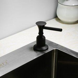 304 Rvs Spoelbak Met Wasmiddel Fles Drukken Zeepdispenser Nordic Keuken Zwart Wastafel Accessoires