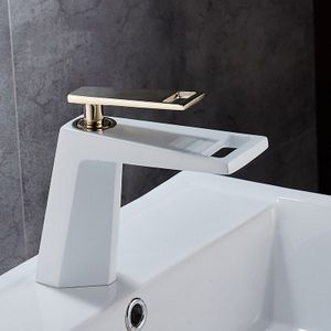 Xunshini Luxe Badkamer Kranen Waterval Basin Wastafel Kraan Enkele Handgreep Single Gat Warm Koud Water Mengkraan