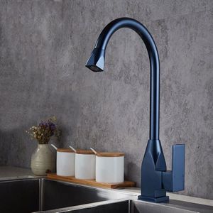 Zwart/Chrome/Blue/Grey Space Aluminium Keuken Kraan Groente Badkamer Basin Sink Water Kranen Koud Gold mixer Luxe