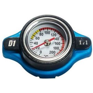 Universele Auto Motorfiets Water Tank Thermostatische Radiator Cap Cover Met Temperatuurmeter Meter Accessoires 0.9/1.1/1.3