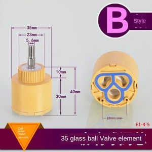 Glas Wastafel Kraan 35/40 Keramische Ventiel Koud En Warm Water Mengkraan Ventiel Waterval Rocker Bal Arm Valve core