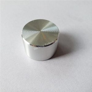 10Pcs Aluminium Plastic Cap Knop Potentiometer Knop Glad 22*15*6Mm Zilveren O As Versterker Volume aanpassing Aluminium Knop