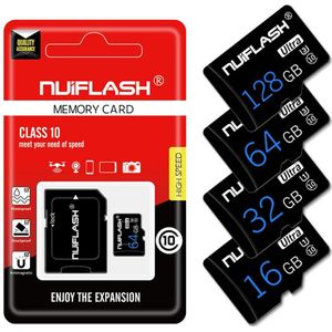 NUIFLASH 4/8/16/32/64/128GB High Speed C10 Data TF Geheugenkaart voor Telefoon Tablet Micro sd-kaart smartphone flash card